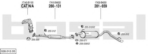 BOSAL 028.012.05 Exhaust System